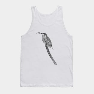 Bard tailed barb throat dark bird Tank Top